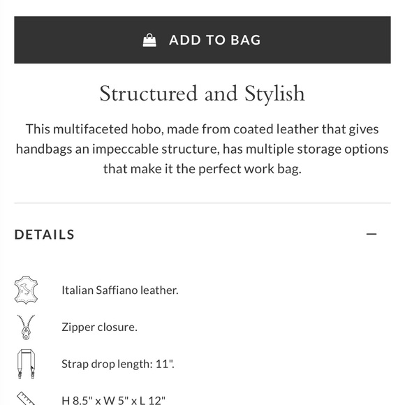 Dooney & Bourke Saffiano Hobo Small Shoulder Bag - Picture 5 of 5